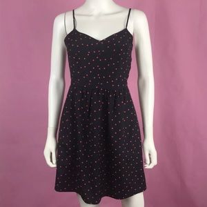 J. Crew Navy Red Polka Dot Cami Summer Dress